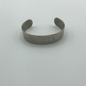Zodiac Cancer symbol cuff bracelet